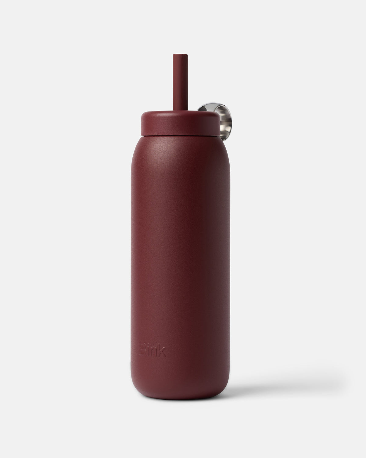 Stainless Straw Cap 24oz Black Cherry